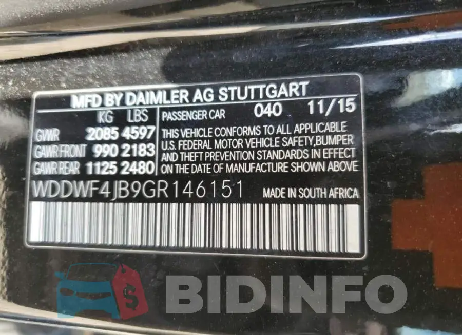WDDWF4JB9GR146151 Photo# 10