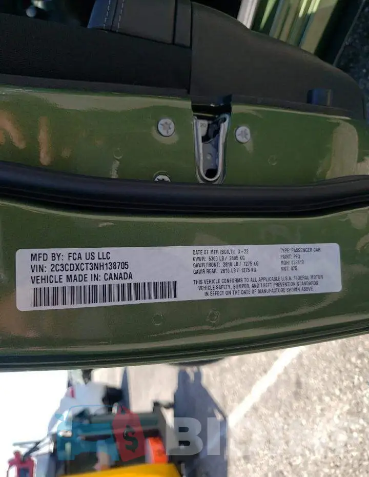 2C3CDXCT3NH138705 Photo# 10