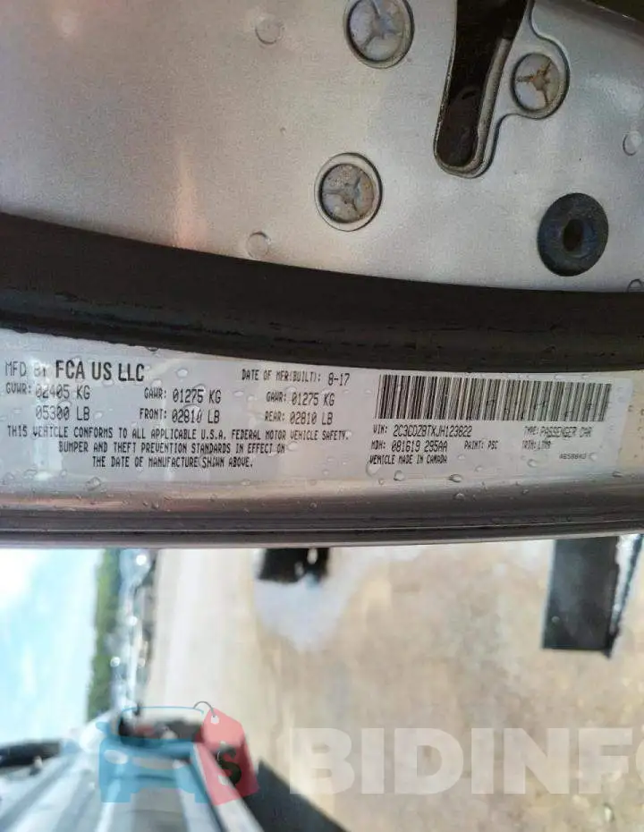 2C3CDZBTXJH123822 Photo# 10