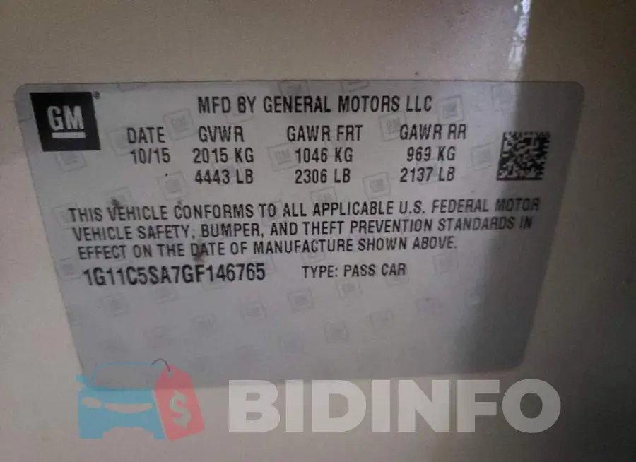 1G11C5SA7GF146765 Photo# 10