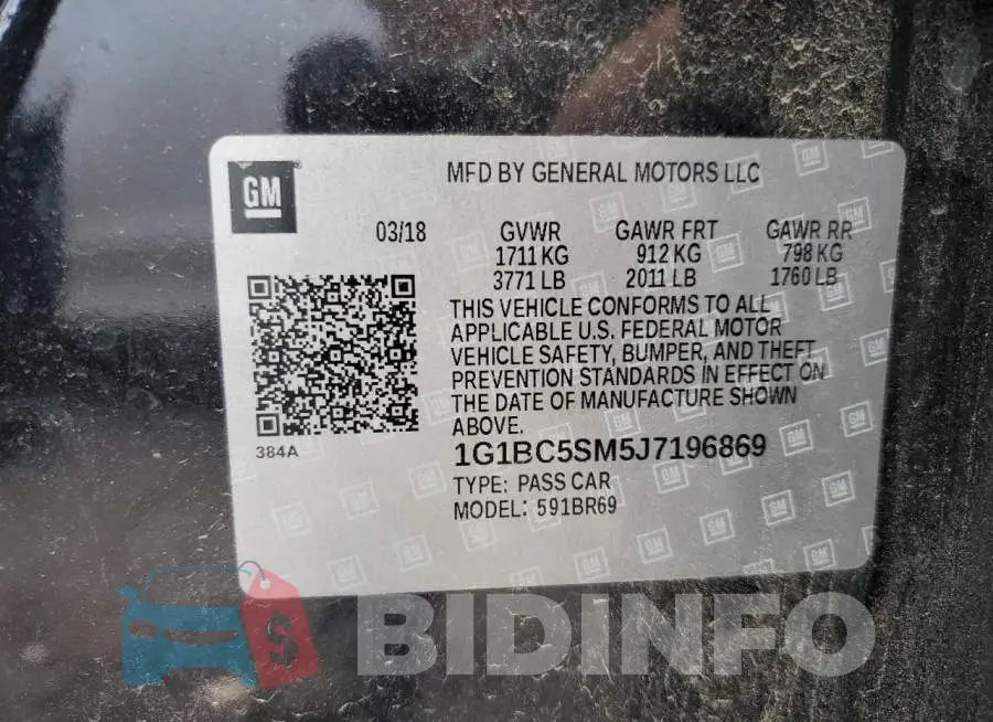 1G1BC5SM5J7196869 Photo# 10