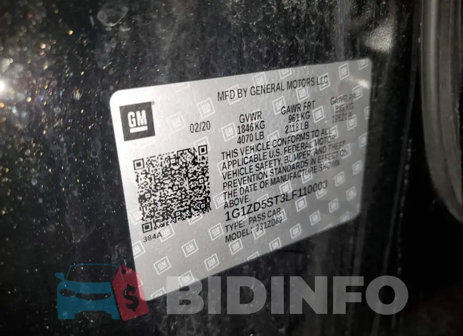 1G1ZD5ST3LF110003 Photo# 10