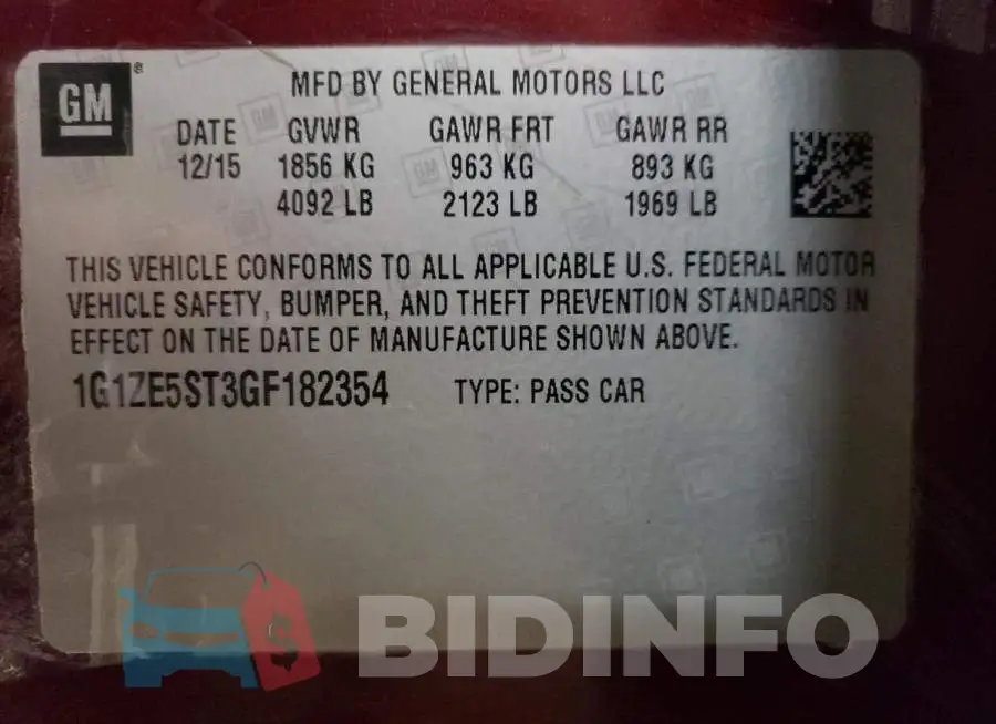 1G1ZE5ST3GF182354 Photo# 10