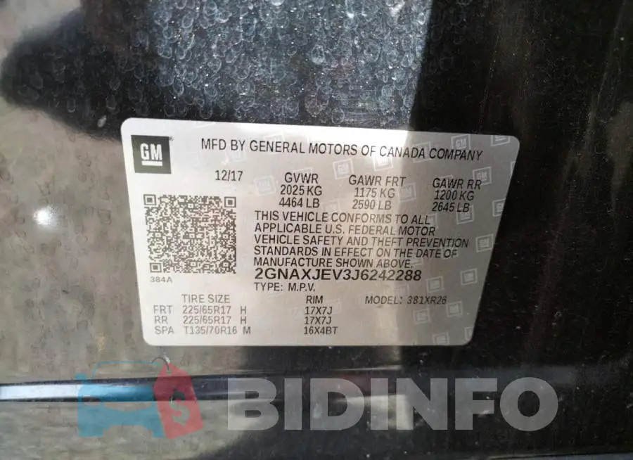 2GNAXJEV3J6242288 Photo# 10