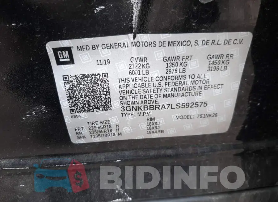 3GNKBBRA7LS592575 Photo# 10
