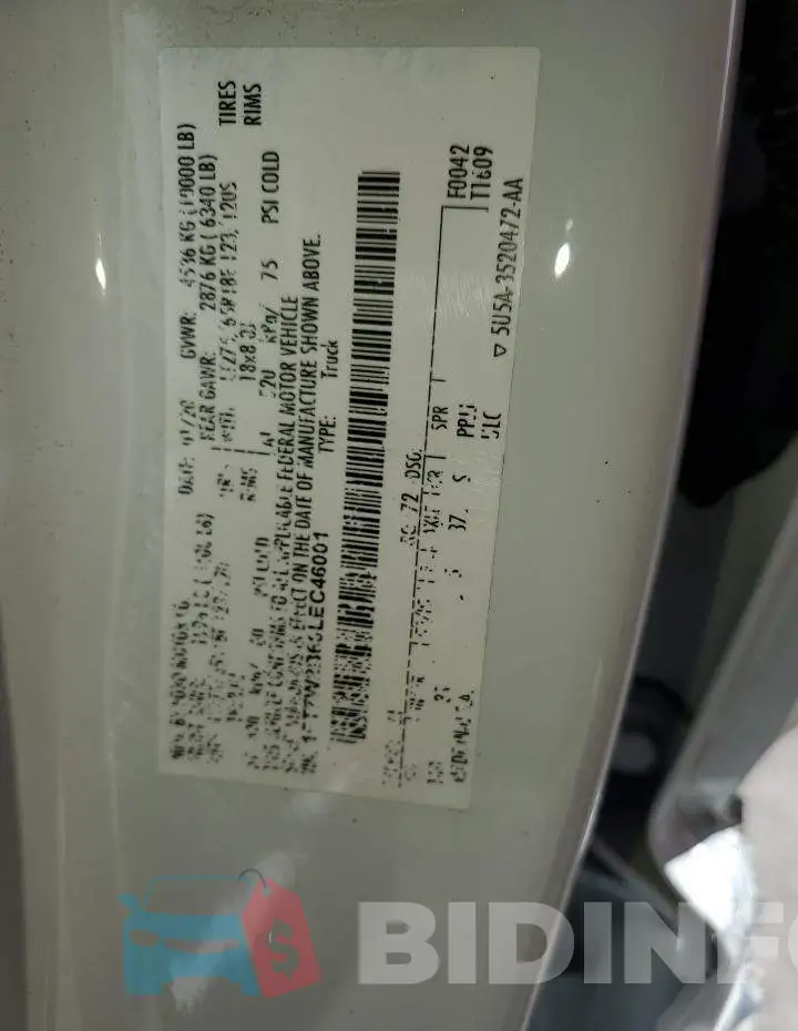1FT7W2B60LEC46001 Photo# 10