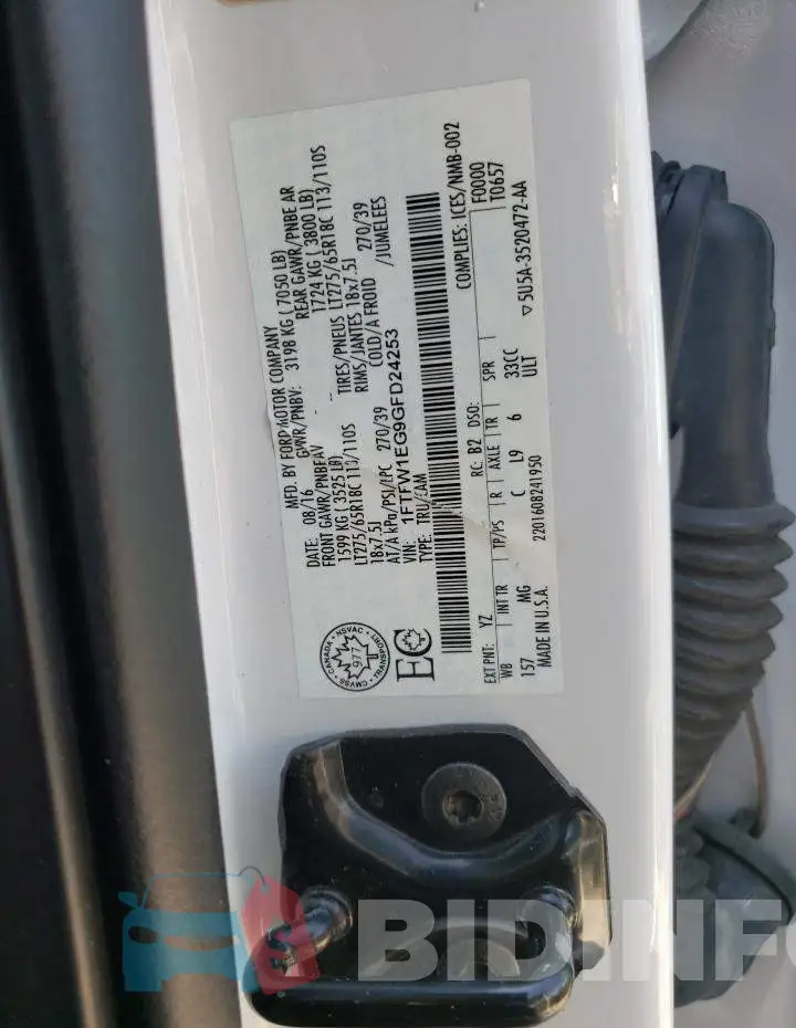 1FTFW1EG9GFD24253 Photo# 10