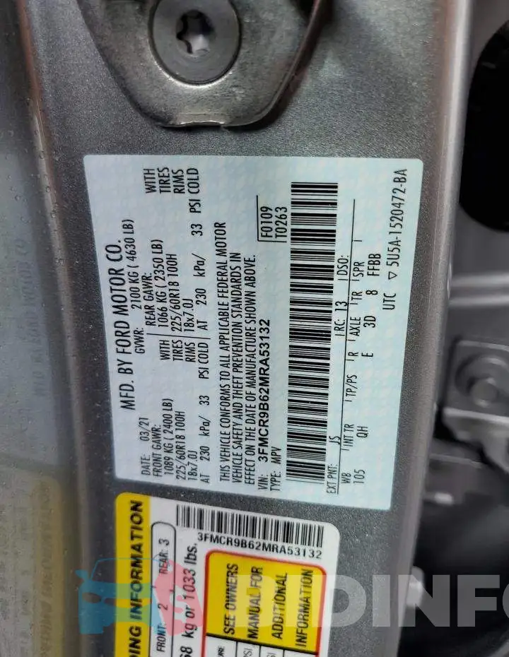 3FMCR9B62MRA53132 Photo# 10