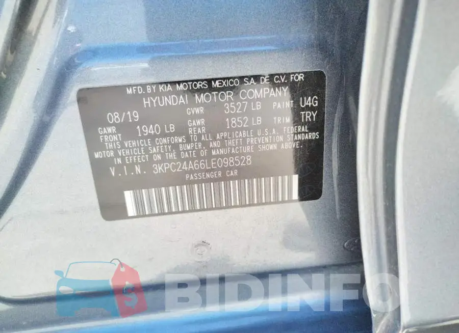 3KPC24A66LE098528 Photo# 10