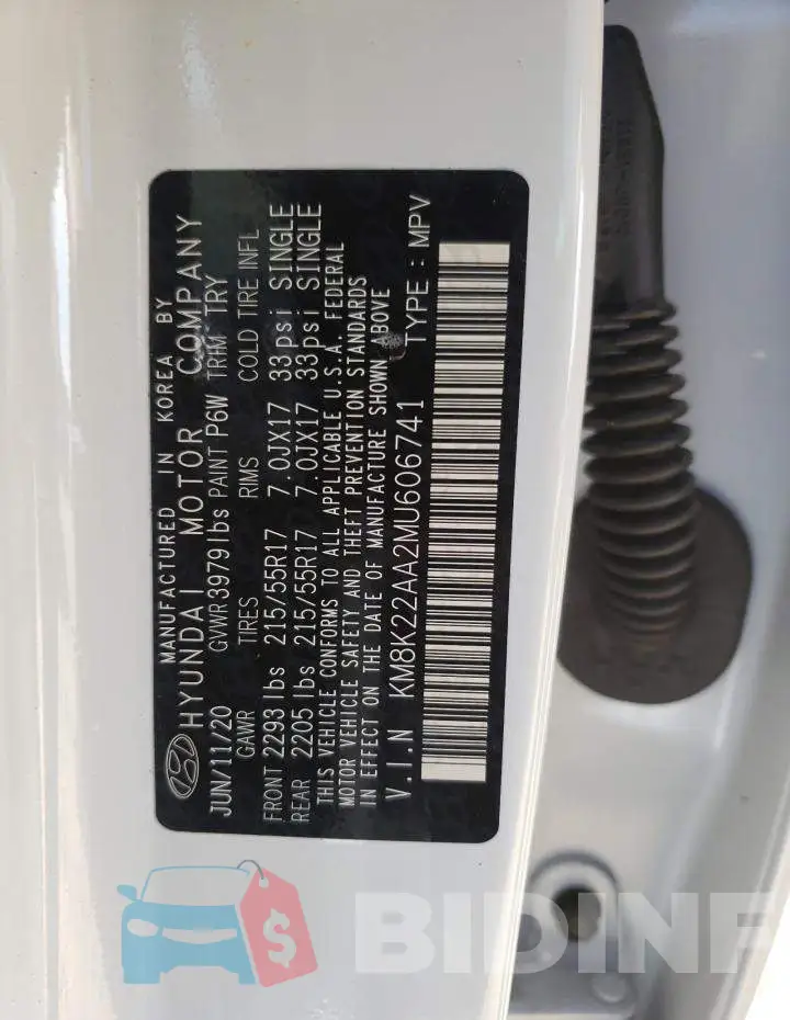 KM8K22AA2MU606741 Photo# 10