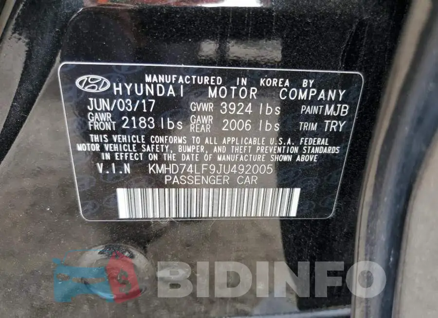 KMHD74LF9JU492005 Photo# 10