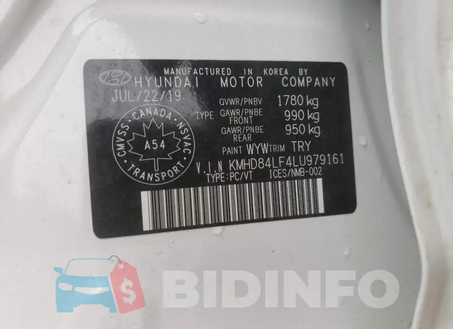 KMHD84LF4LU979161 Photo# 10