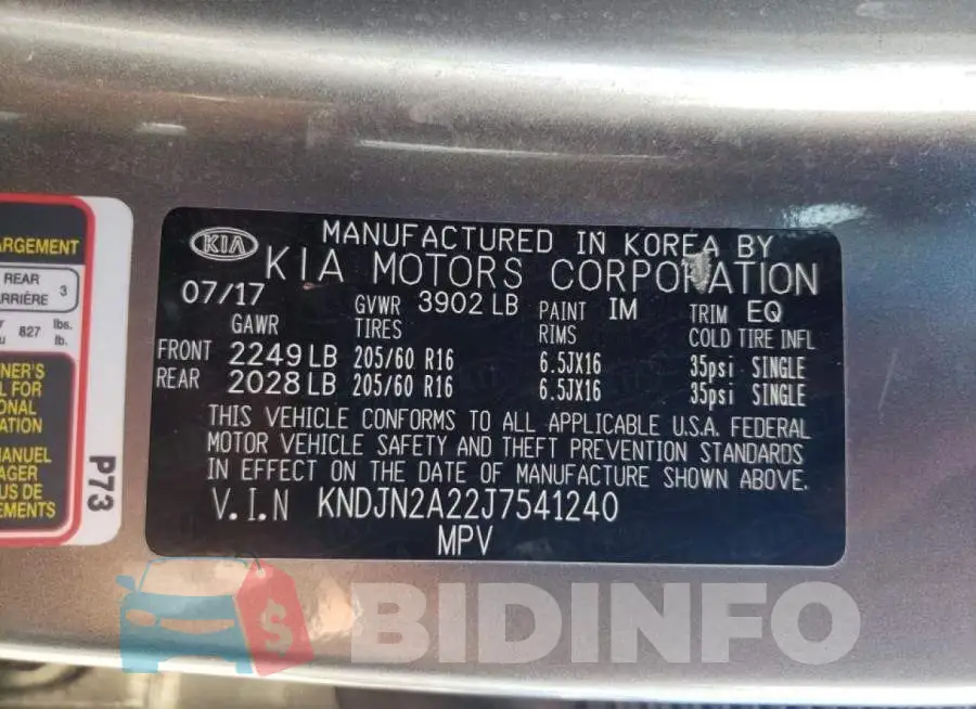 KNDJN2A22J7541240 Photo# 10