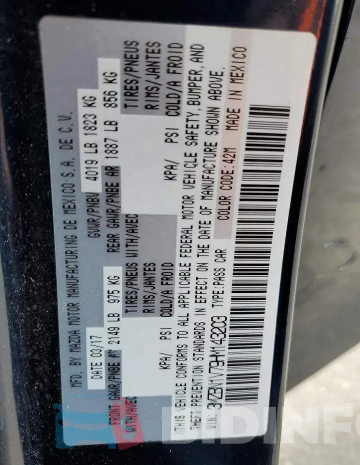 3MZBN1V79HM143203 Photo# 10