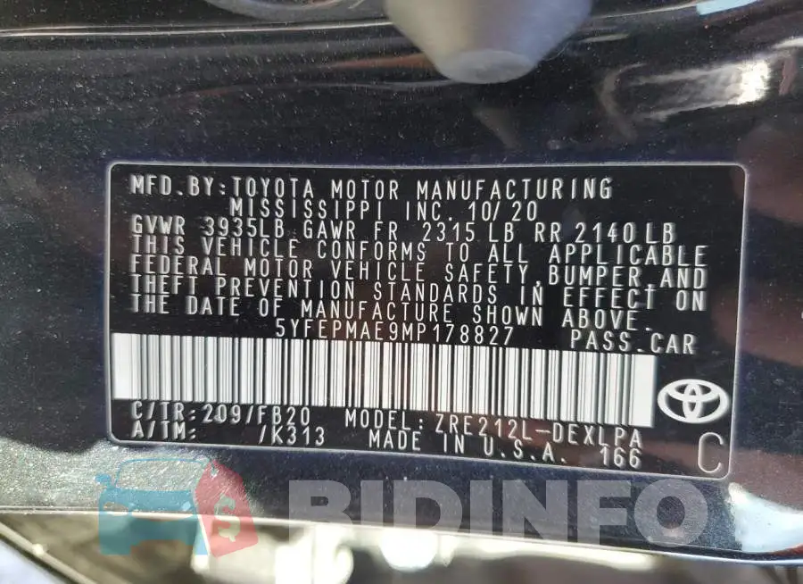 5YFEPMAE9MP178827 Photo# 10