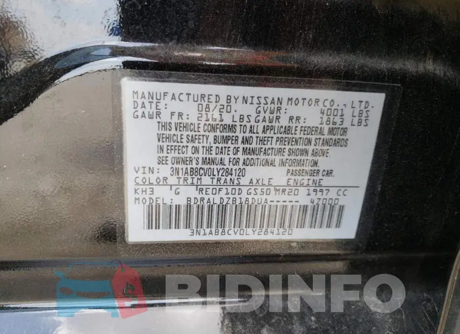 3N1AB8CV0LY284120 Photo# 10