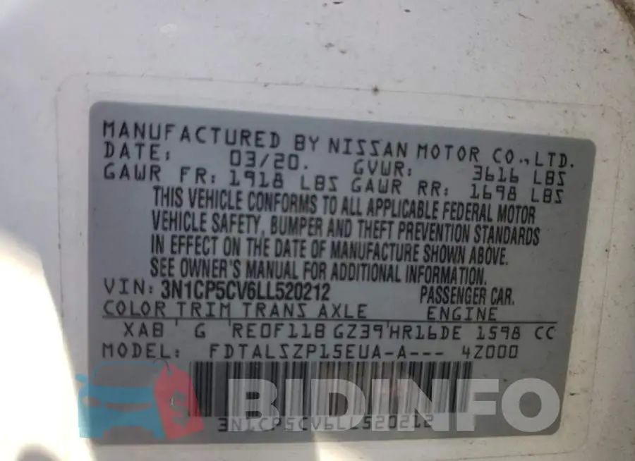 3N1CP5CV6LL520212 Photo# 10