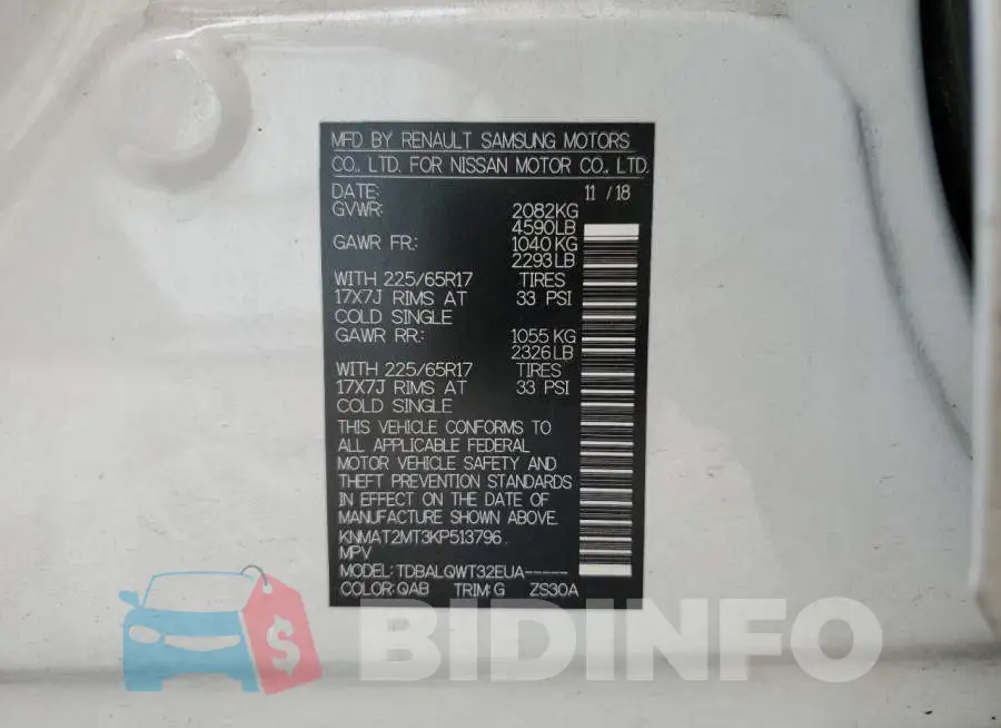 KNMAT2MT3KP513796 Photo# 10