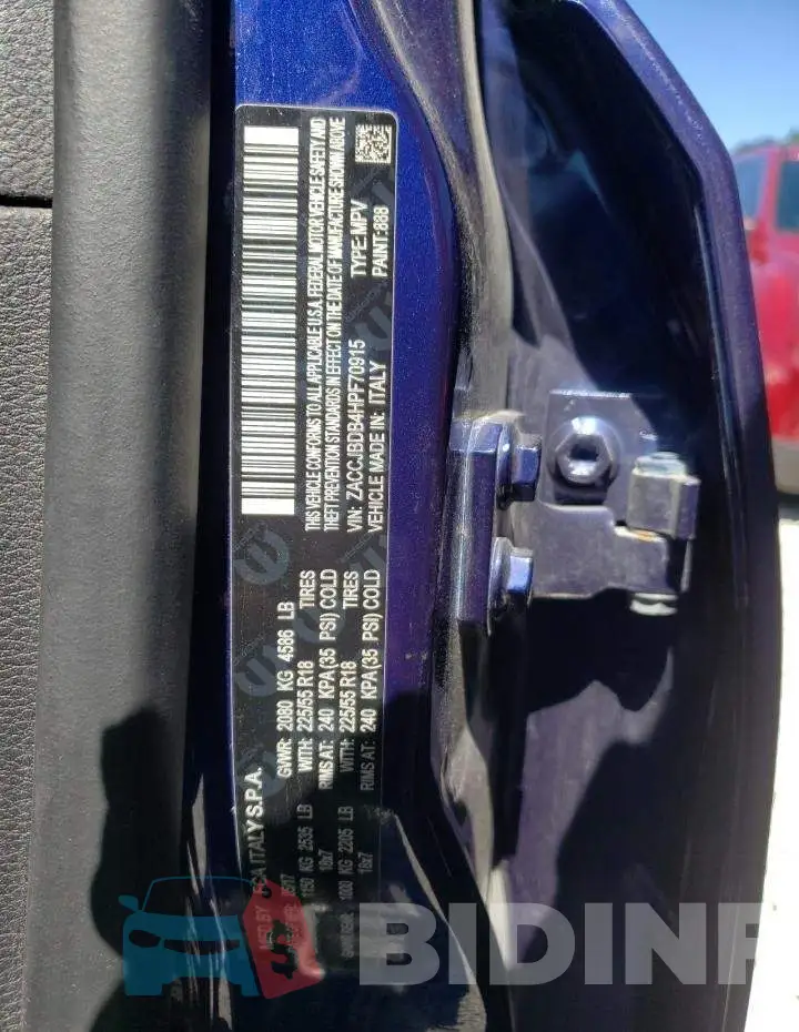ZACCJBDB4HPF70915 Photo# 10