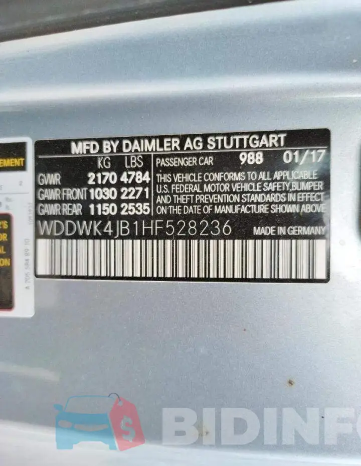 WDDWK4JB1HF528236 Photo# 10