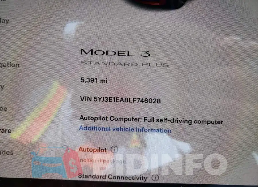 5YJ3E1EA8LF746028 Photo# 8