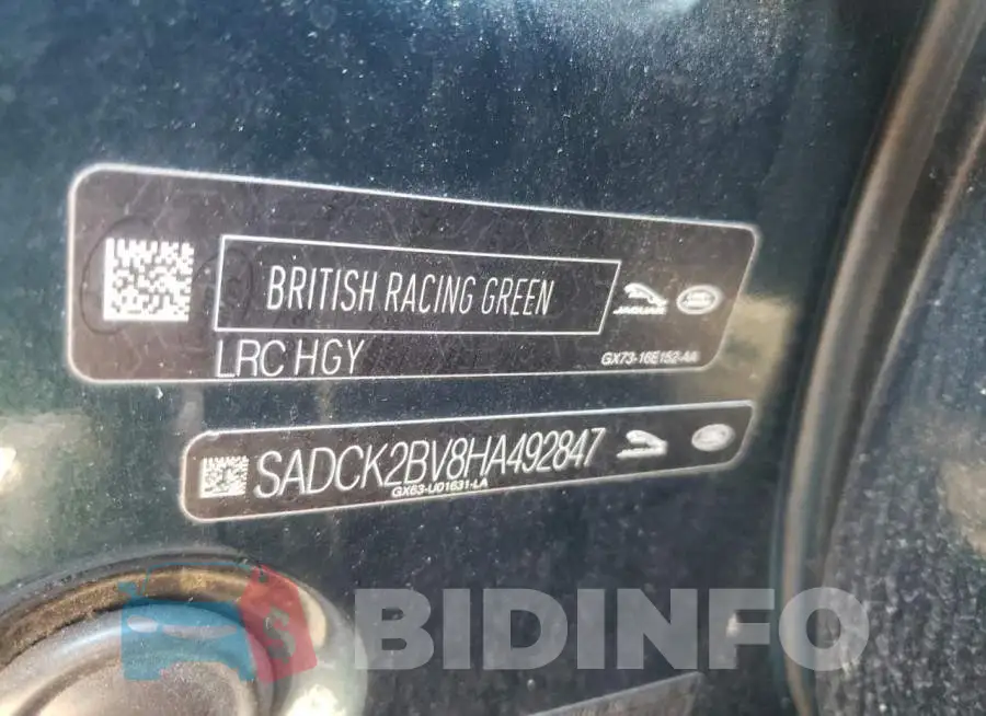 SADCK2BV8HA492847 Photo# 10