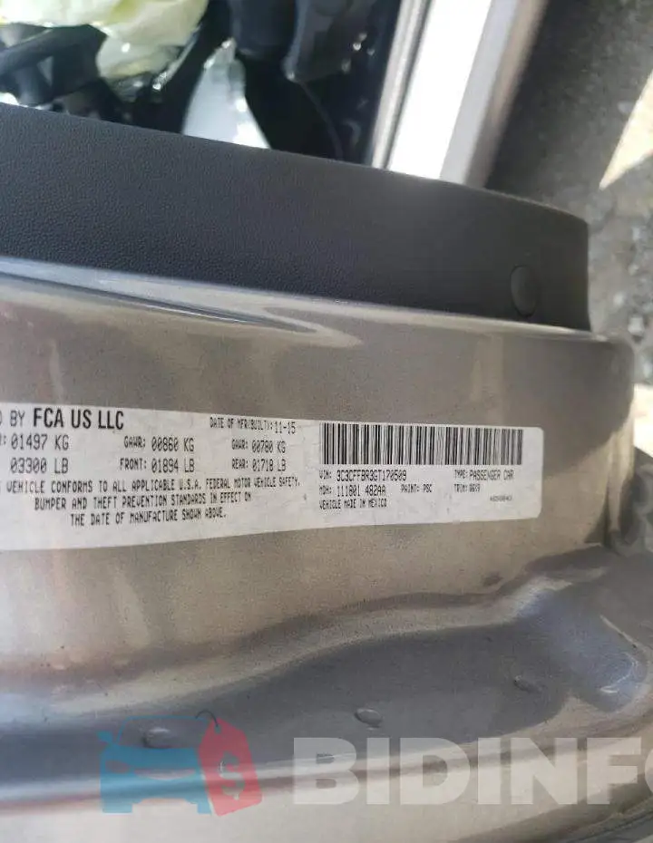 3C3CFFBR3GT170509 Photo# 10