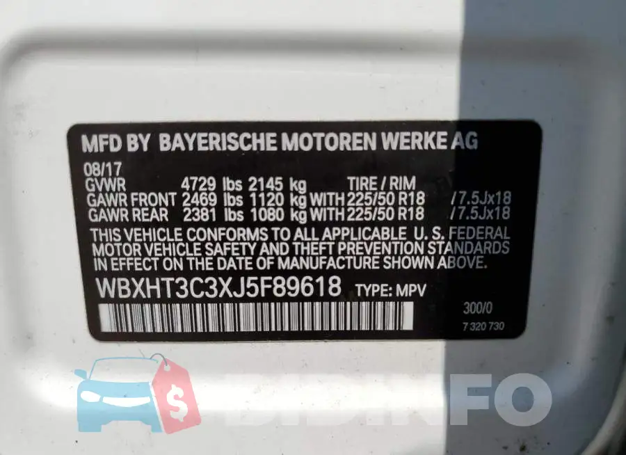 WBXHT3C3XJ5F89618 Photo# 10
