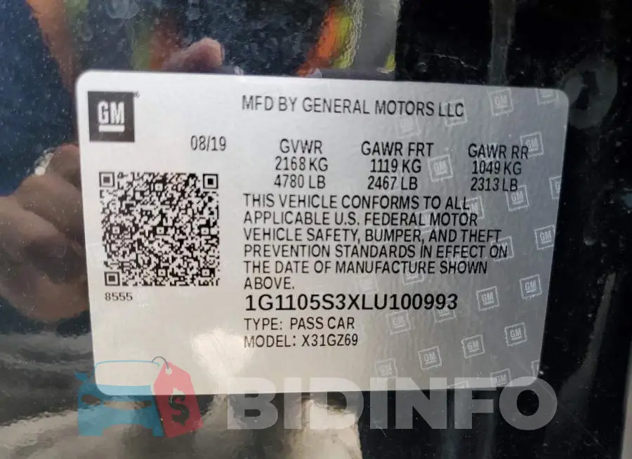 1G1105S3XLU100993 Photo# 10