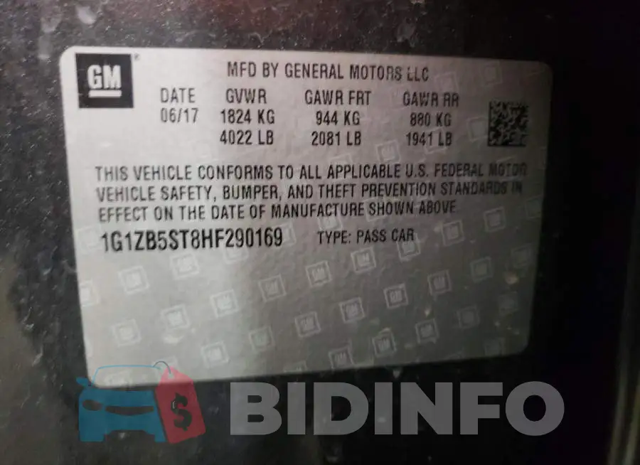 1G1ZB5ST8HF290169 Photo# 10