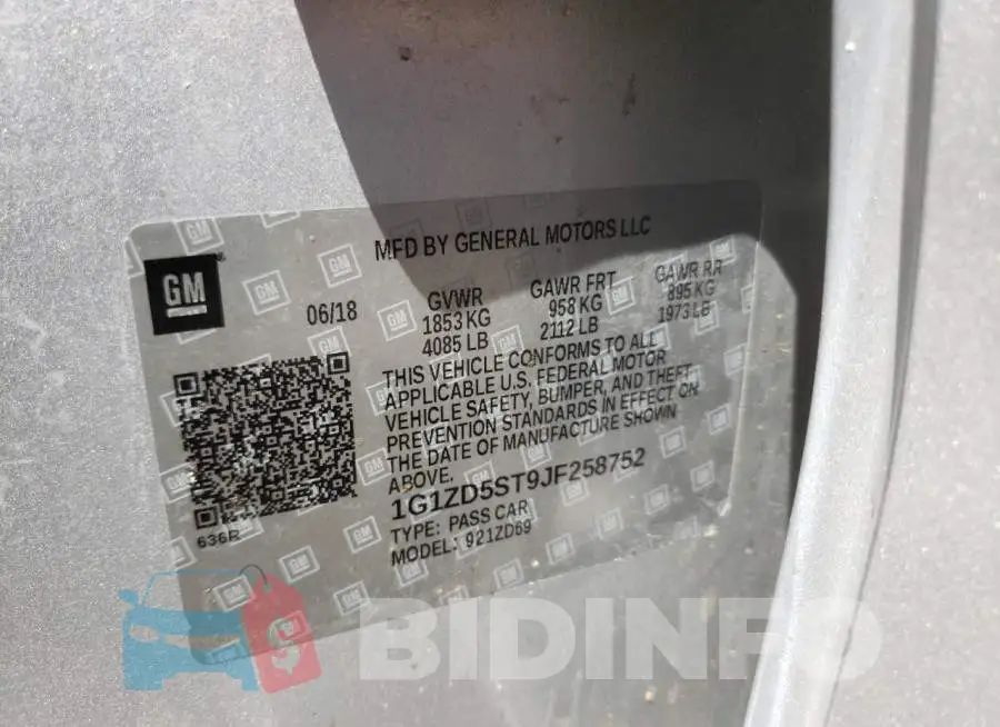 1G1ZD5ST9JF258752 Photo# 10
