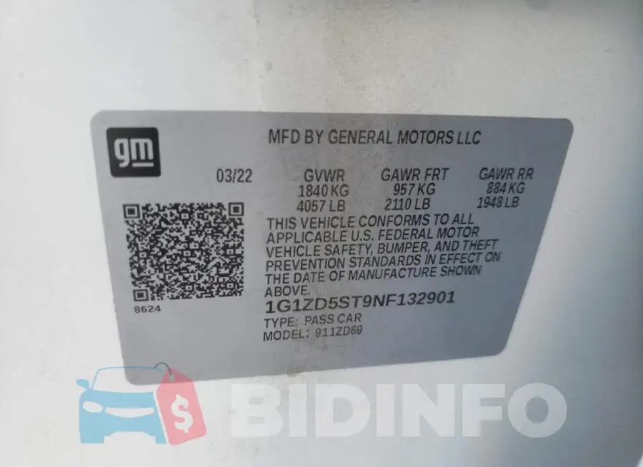 1G1ZD5ST9NF132901 Photo# 10
