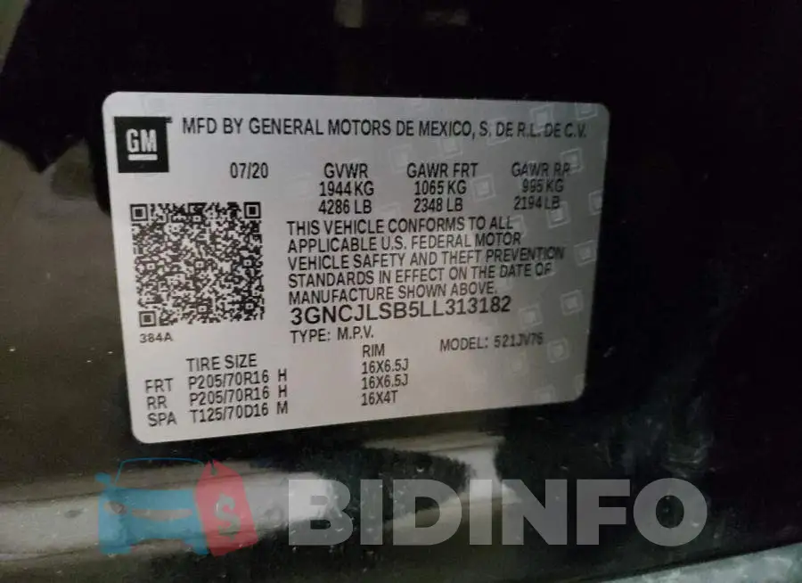 3GNCJLSB5LL313182 Photo# 10