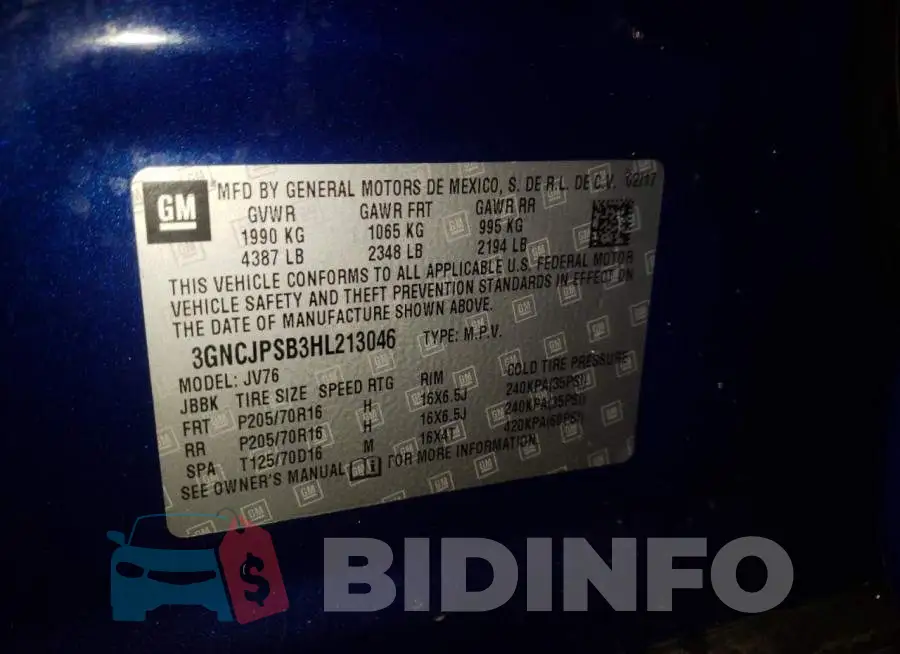 3GNCJPSB3HL213046 Photo# 10