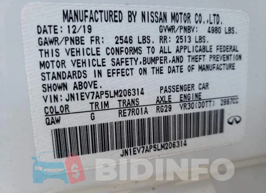 JN1EV7AP5LM206314 Photo# 10