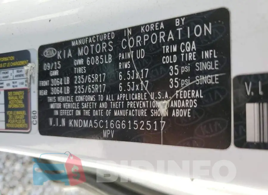 KNDMA5C16G6152517 Photo# 10