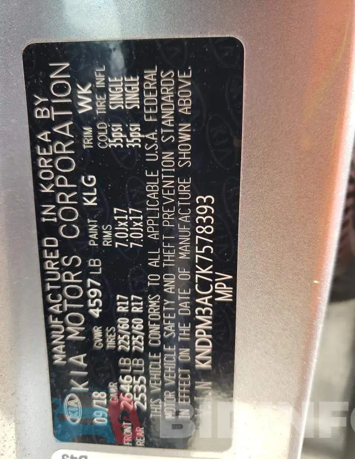 KNDPM3AC7K7578393 Photo# 10