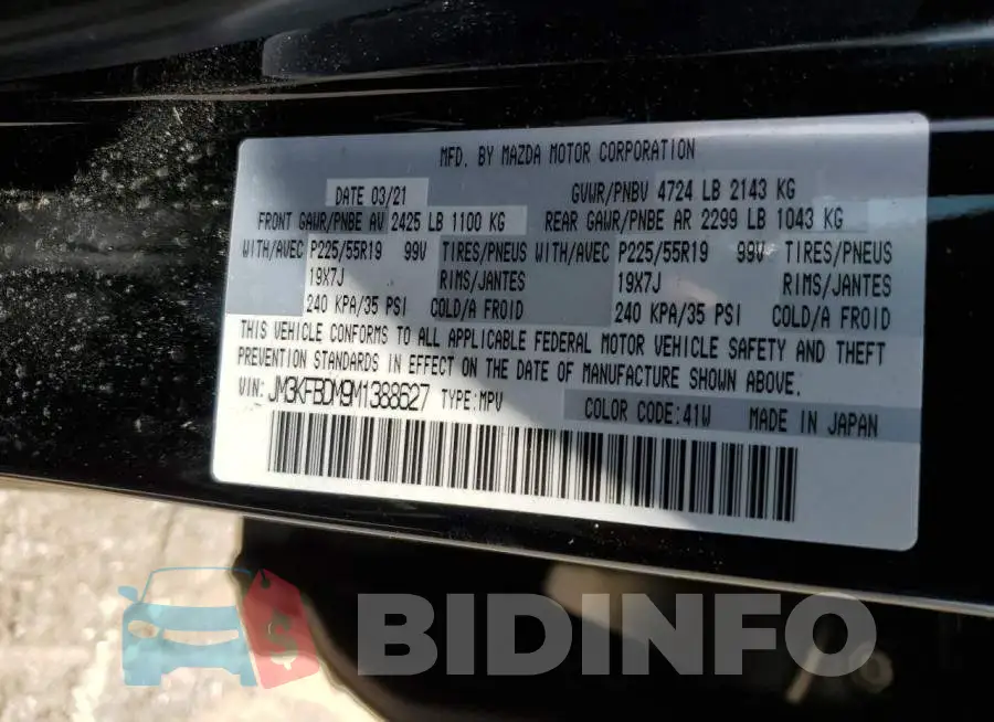 JM3KFBDM9M1388627 Photo# 10