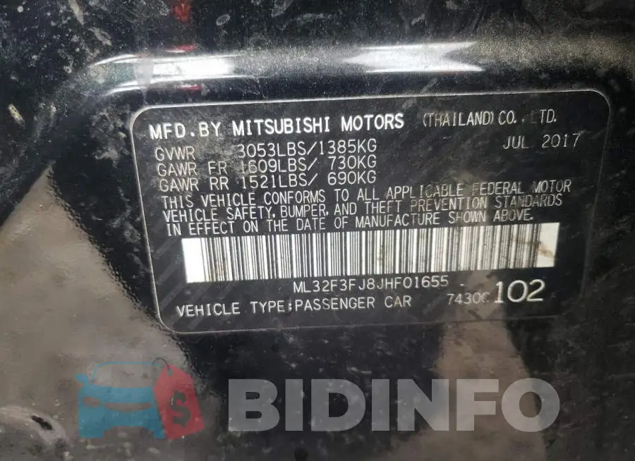 ML32F3FJ8JHF01655 Photo# 10
