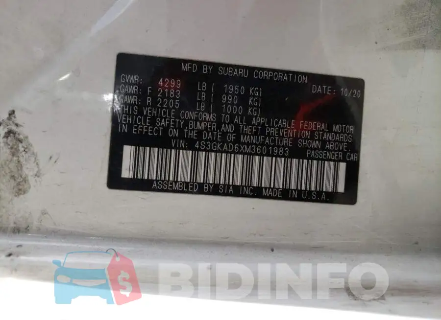 4S3GKAD6XM3601983 Photo# 10