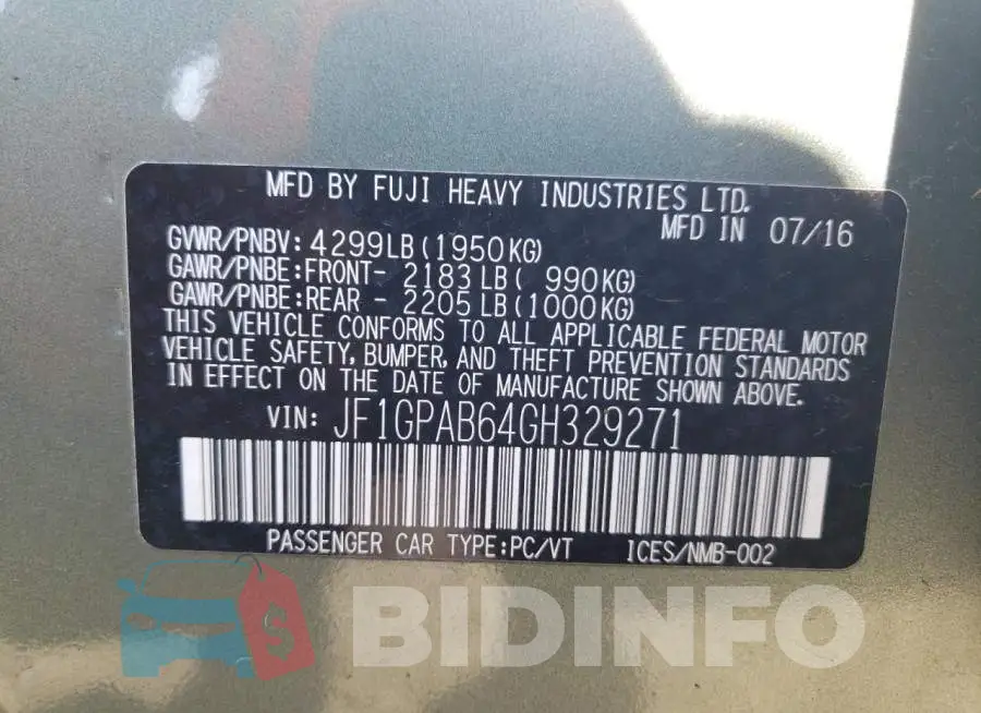 JF1GPAB64GH329271 Photo# 10