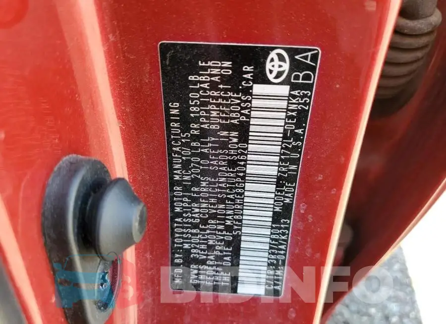 5YFBURHE8GP404620 Photo# 10