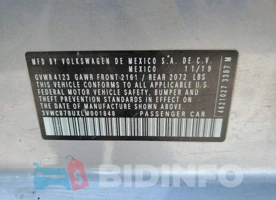 3VWCB7BUXLM001848 Photo# 10