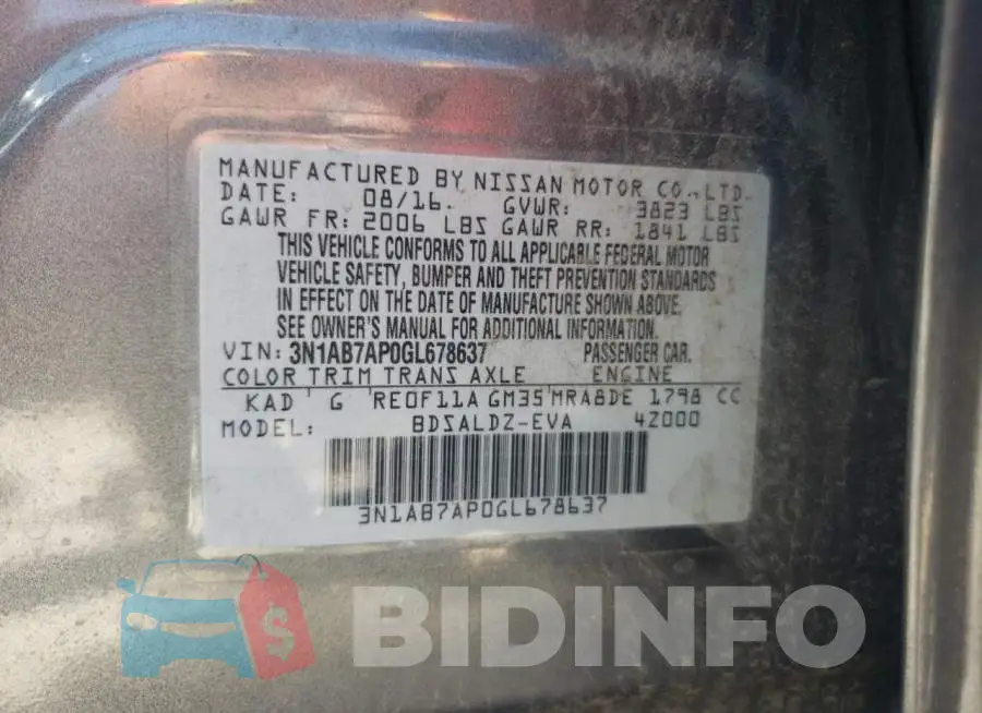 3N1AB7AP0GL678637 Photo# 10
