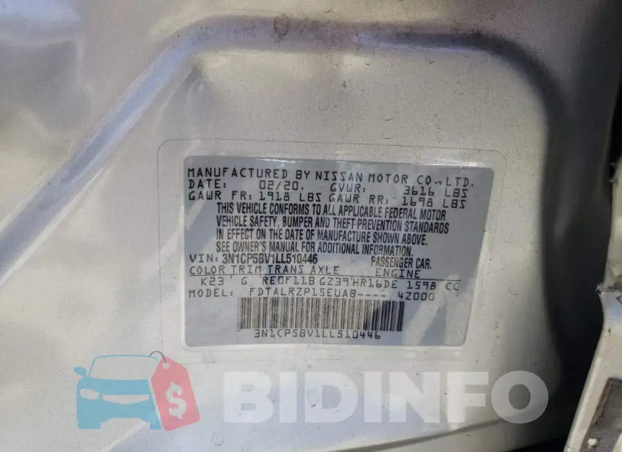 3N1CP5BV1LL510446 Photo# 10