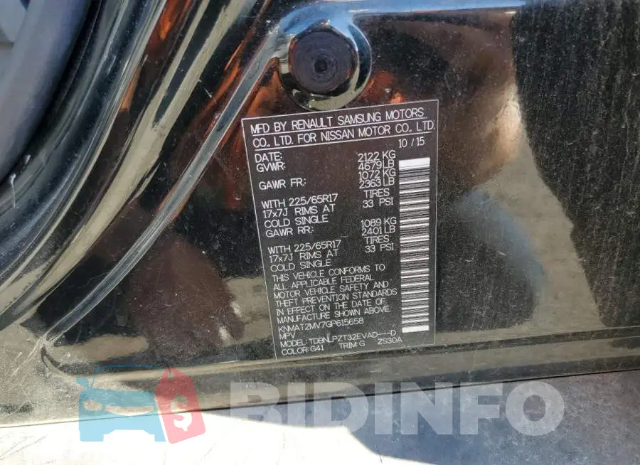 KNMAT2MV7GP615658 Photo# 10