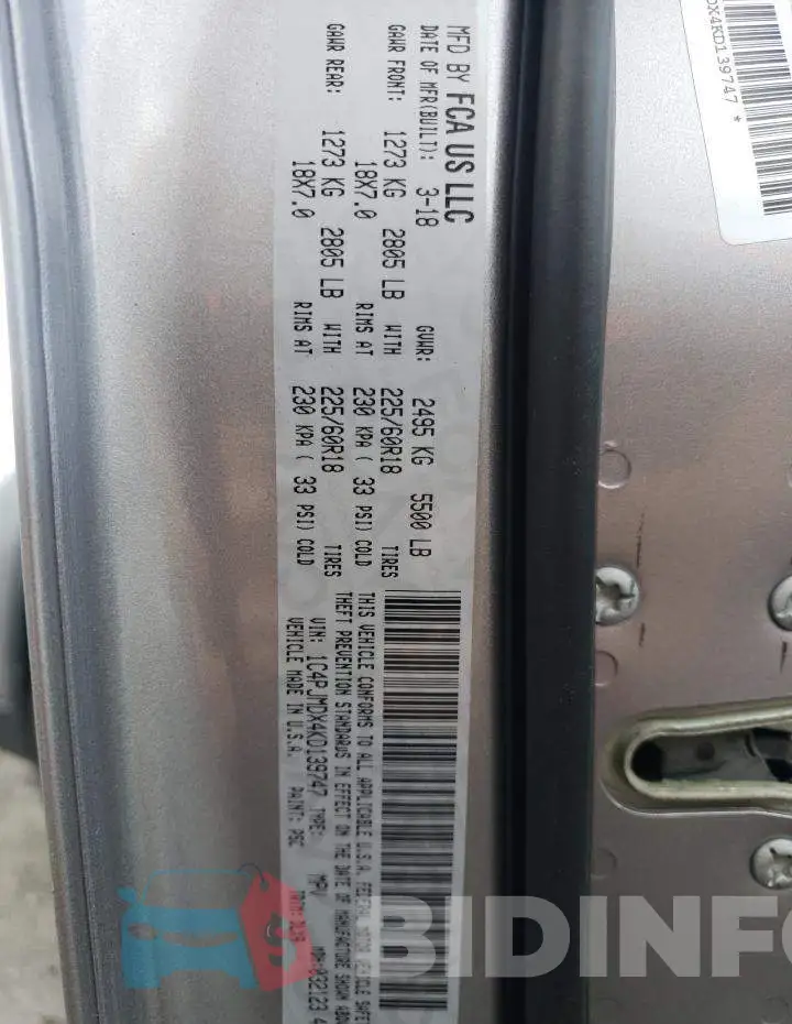 1C4PJMDX4KD139747 Photo# 10