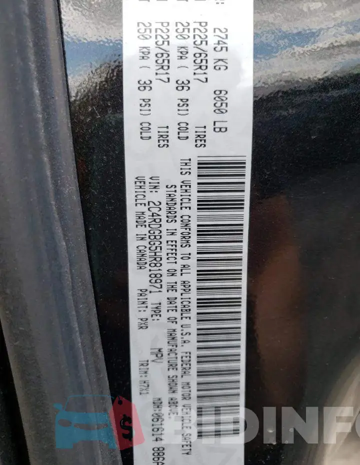 2C4RDGBG5HR818971 Photo# 10