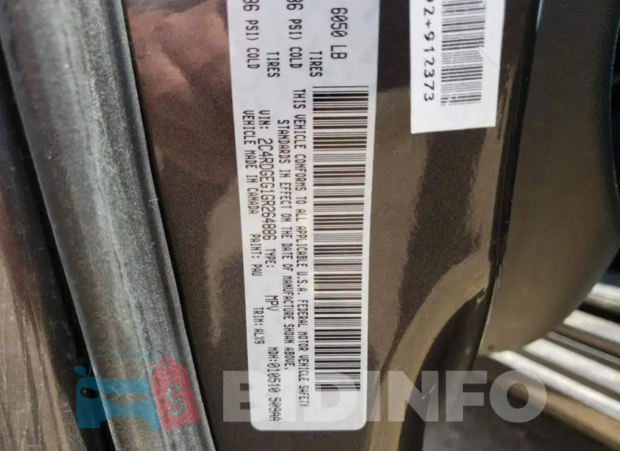 2C4RDGEG1GR264886 Photo# 10
