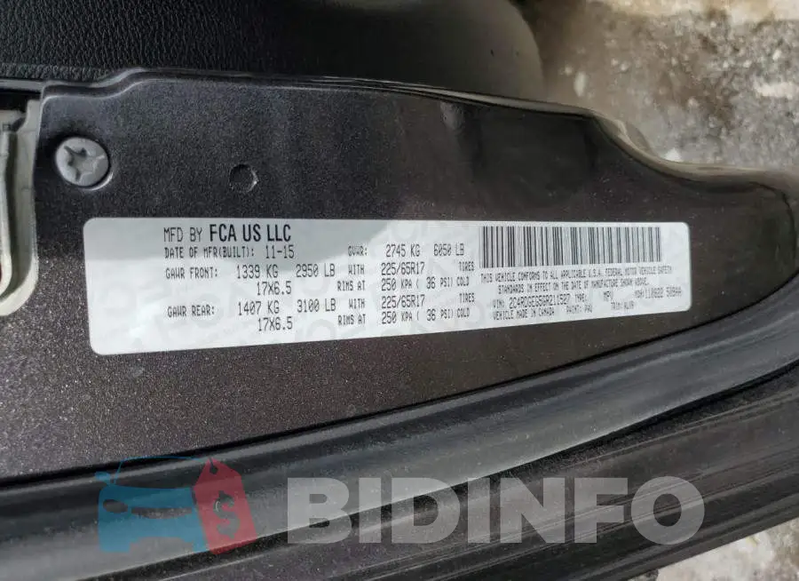 2C4RDGEG5GR211527 Photo# 10